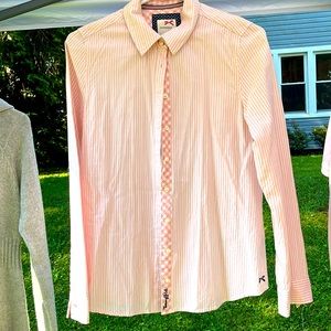 Tommy Girl pink stripe/checkered button down.
